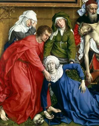 Kreuzabnahme, ca. 1435 (Detail)